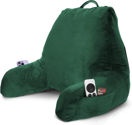 Miniatura 70 de Nestl Almohada de lectura para niños y adolescentes con espuma viscoelástica triturada, almohadas de respaldo para leer, ver y jugar, uso