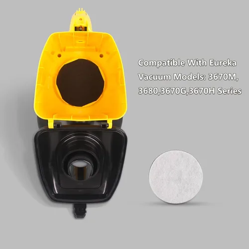 Miniatura 2 de Filtro de repuesto para aspiradora Eureka 3670M, compatible con modelos 3670M, 3680, 3670G, serie 3670H (paquete de 4)