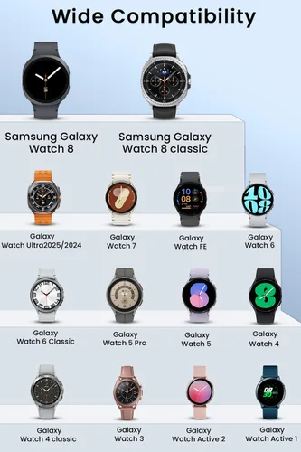 Miniatura 2 de Cargador USB C/A 2 en 1 compatible con Samsung Galaxy Watch 8/8 Classic /7/6/6 Classic/5 Pro/5/4/3/FE/Ultra 2025/2024/Active 1/2 Cable magnético