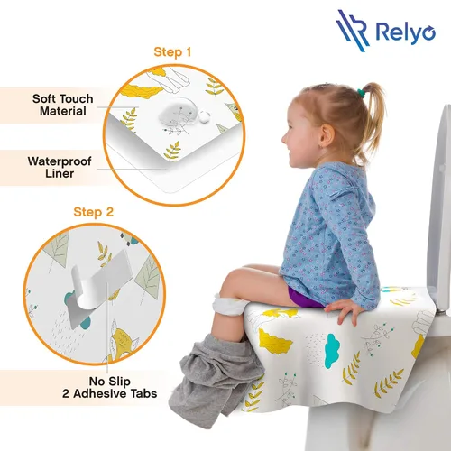 Miniatura 4 de Fundas desechables para asiento de inodoro, paquete de 20, impermeables, ideales para niños y adultos, extra grandes, envueltas individualmente