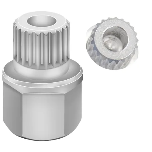 Miniatura 12 de Llave de tuerca de bloqueo de rueda de 11/15PT compatible con BMW, enchufe de tuerca de bloqueo de rueda AdaPTer, herramienta de extracción