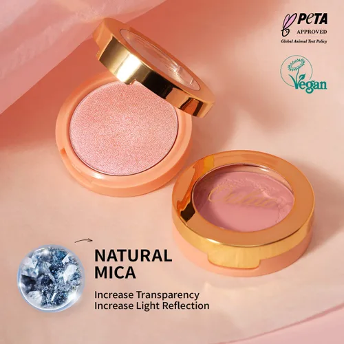 Miniatura 7 de Oulac Polvo de maquillaje de rubor marrón ciruela, mezcla de rubor en crema de color rico, piel bronceada mate natural, vegano y libre de crueldad