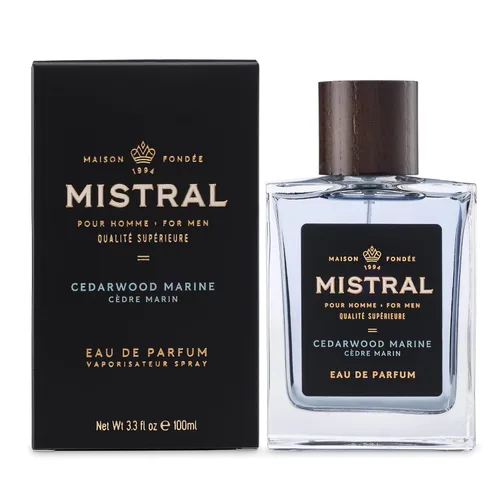 Miniatura 2 de Mistral Colonia para Hombre – Eau de Parfum de Madera de Cedro Marina Aroma Masculino Fresco y Boscoso con Marino, Jazmín y Cedro Perfume