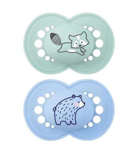 Miniatura 11 de MAM Chupetes mate originales para bebé, Chupete para 16+ meses, pezón de silicona sin BPA, fácil de limpiar, lo mejor para bebés amamantados, Verde