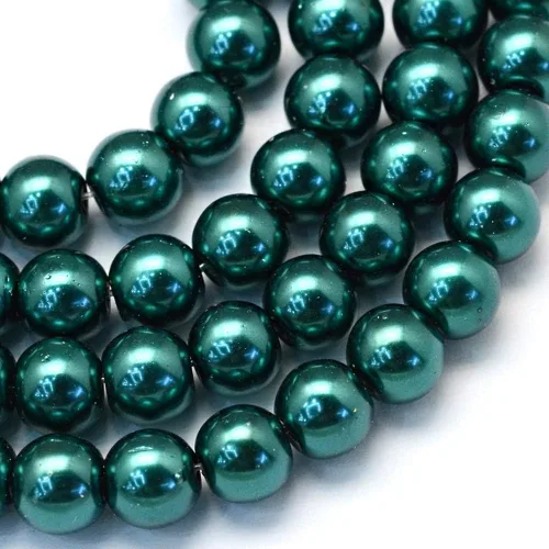 Miniatura 14 de KISSITTY 105 unids/hebra Burly Wood Satin Luster Glass Round Pearl Spacer Bead Loose Beads 0.315 in para bricolaje joyería artesanía 31.4