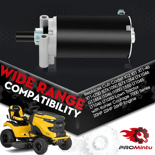 Miniatura 4 de Motor de arranque reemplaza Cub Cadet XT2 XT1 XT1-46 XT1-LT50 SLTX1050 SLTX1054 LTX1046 GT1554 i1046 i1050 1550 LT1045 LT1046 LT1050 Tractor