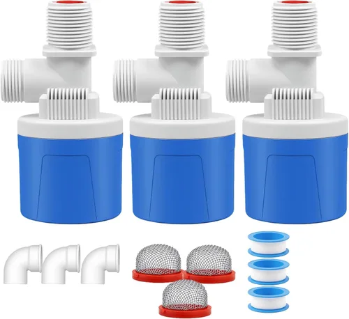 Miniatura 7 de Válvula de flotador de agua automática roscada NPT de 1 pulgada, válvula de control automático de nivel de agua de PVC resistente para canal de agua