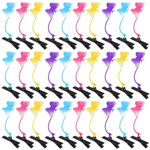 Miniatura 11 de 30 pinzas para el cabello con brotes de frijol, accesorios para el cabello para fiestas, irlandeses (barbacoa)