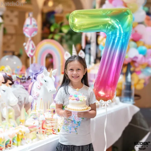 Miniatura 173 de KatchOn, Globo grande azul número 2 de 40 pulgadas Decoraciones de cumpleaños de Baby Shark para niño de 2 años Globo azul número 2 Globo