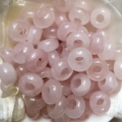 Miniatura 11 de 15 cuentas de cristal y piedras curativas de aventurina verde natural con agujeros grandes y piedras curativas, bricolaje de 0.236 pulgadas