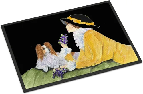 Miniatura 328 de Caroline's Treasures SS8220MAT - Felpudo afgano de 18 x 27 pulgadas, para interiores y exteriores, para entrada, antideslizante, lavable, de pelo