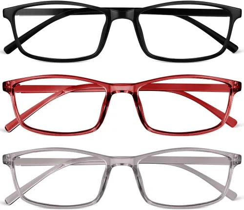 Miniatura 8 de URAQT Lentes de luz azul para mujeres y hombres, lentes de bloqueo de luz azul, lentes de lectura para computadora y juegos, lentes transparentes