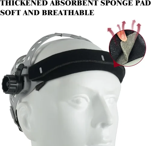 Miniatura 6 de TRQWH - Casco de soldadura, casco de repuesto para casco de soldadura, accesorios para casco de soldadura con banda para el sudor para casco