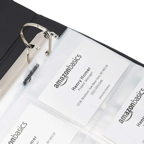 Miniatura 4 de Amazon Basics Hojas de 9 protectores de tarjetas coleccionables para almacenamiento y protección, carga superior, transparente, paquete de 100