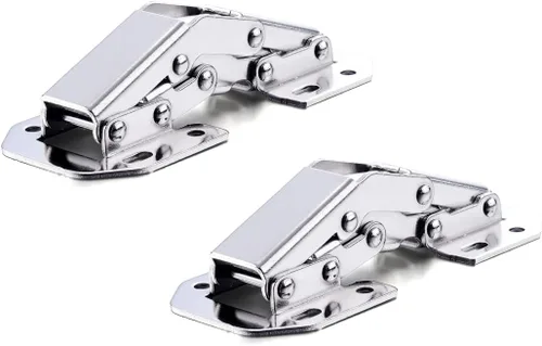 Miniatura 3 de QRity 2X Paquete de Bisagras para Puerta de Gabinete de Cocina Bisagras Ocultas para Puerta de Armario - Sin Ranura Requerida - Fácil de Instalar