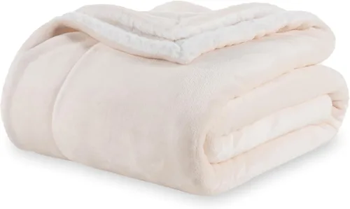 Miniatura 16 de Manta Berkshire - Manta de forro polar de felpa, manta reversible Loftmink cálida y suave para cama, sofá y viajes, negra, 60 x 90 pulgadas