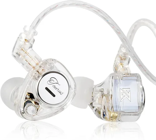 Miniatura 26 de KZ Castor - Auriculares intrauditivos, sonido de graves mejorado HiFi, IEMs aislantes de ruido ajustables, auriculares con cable de doble