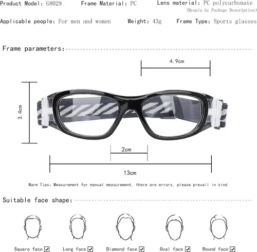 Miniatura 2 de SooGree Sports Glasses - Racquetball Goggles Basketball Football Eye Protective