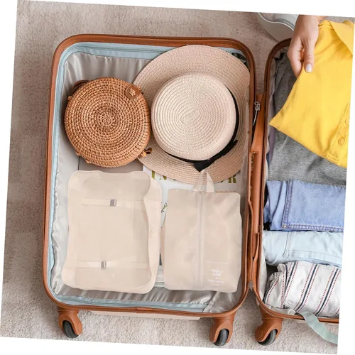 Miniatura 5 de NOLITOY Juego de 7 cubos de equipaje de viaje para equipaje de capacidad, bolsas organizadoras para ropa, zapatos, artículos de tocador, bolsas