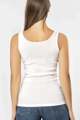 Miniatura 21 de VAVONNE Camiseta sin mangas tipo camisola para mujer, toda de algodón, aireada, suave y cómoda