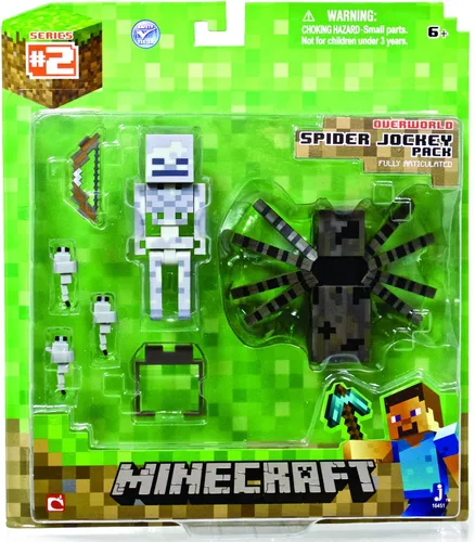 Miniatura 2 de Pack de figura de acción de Minecraft Spider: Jockey.