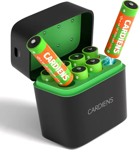 Miniatura 9 de Baterías AA recargables con cargador rápido de 1.5 V, baterías de litio triple a de 3500 mWh de alta capacidad, pilas de litio AA recargables AA