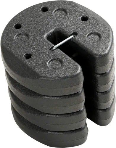 C-Hopetree Pesas Portátiles de Servicio Pesado de 28 libras para Patas de Carpa Gazebo Emergente al Aire Libre, Negro, Juego de 4