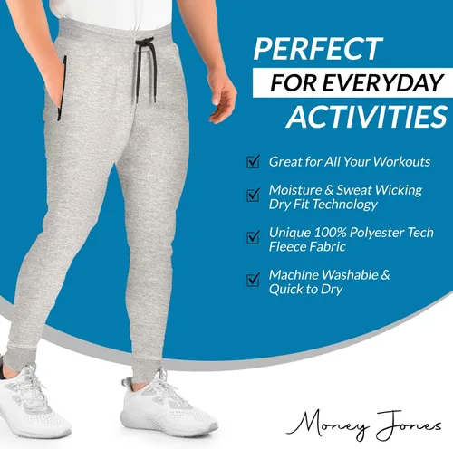 Miniatura 4 de Joggers para hombre, paquete de 3, pantalones deportivos Tech Fleece para hombre, pantalones deportivos con bolsillos