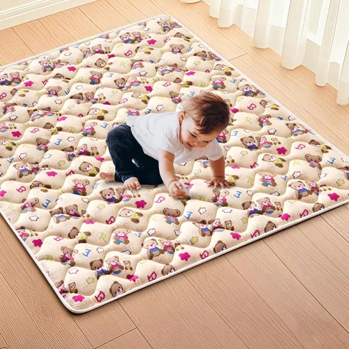 Tapete de espuma de alta densidad para bebé, 36 x 36 pulgadas, grueso, de una pieza, cómodo y suave, antideslizante, lavable a máquina, tapete para