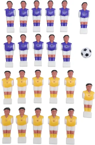 Miniatura 6 de Bnineteenteam Futbolín de repuesto para hombre, 22 piezas de futbolín con pelota, muñecos de resina, para mesa de 4.6 ft