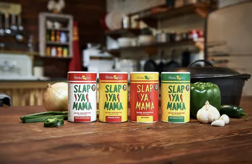 Miniatura 6 de Slap Ya Mama - Condimento cajún natural de Louisiana, 1 de cada uno de ellos original, picante, pimienta blanca y bajo en sodio, paquete variado de 4