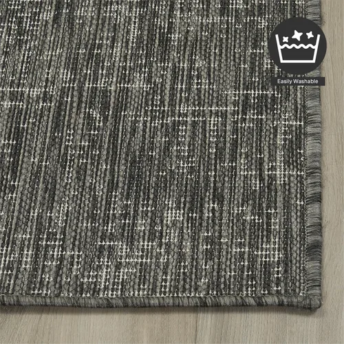Miniatura 5 de FH Home Alfombra plana tejida para exteriores, impermeable, fácil de limpiar, resistente a las manchas, hilo de polipropileno de alta calidad