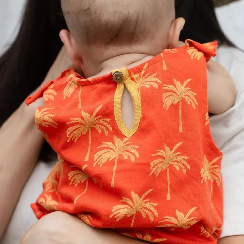 Miniatura 34 de Burt's Bees Baby Mameluco para bebé, 100% algodón orgánico, traje corto de una pieza para niñas recién nacidas a 24 meses