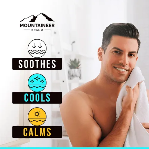 Miniatura 6 de Mountaineer Brand Bálsamo natural para después del afeitado con aroma a bourbon ahumado Calma, refresca y refresca la piel sensible después