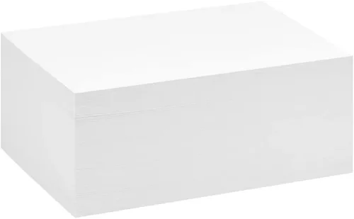 Reskid Cartulina Blanca Papel Grueso - Papel en Blanco de Gramaje Pesado 110 lb Cartulina de Cubierta - Paquete de 100 (8.5x11 Pulgadas)