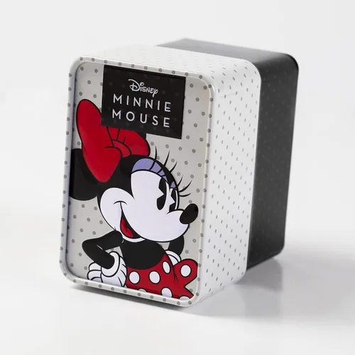 Miniatura 4 de Disney Reloj analógico clásico de cuarzo para mujer con correa de acero inoxidable MN8008, Plateadonegroblanco, Pulsera