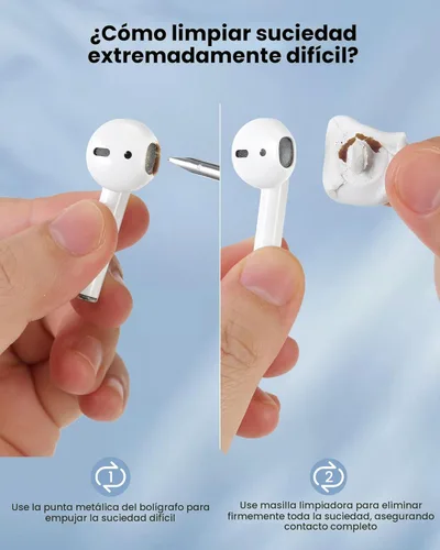 Miniatura 3 de Kit Limpiador para AirPod Pro 20 en 1 4 3 2 1 - Herramienta de Limpieza Multifunción para Auriculares, Teléfono, Laptop, Teclado, Pantalla - Punta