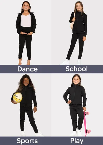 Miniatura 6 de STRETCH IS COMFORT Conjunto de chaqueta y chándal Cadet para niña Niño 4-16
