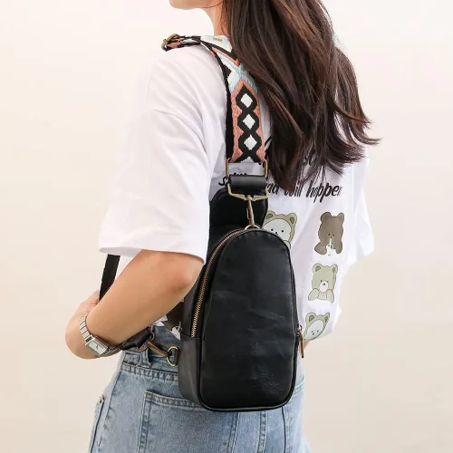 Miniatura 2 de Sling Bag for Women Fanny Pack Crossbody Bags for Women Chest Bags Cross Body Purse PU Shoulder Backpack