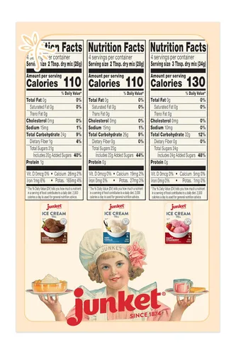 Miniatura 2 de junket Ice Cream Mix Bundle – 2 Vainilla, 2 Chocolate, 2 fresa (6 Total)