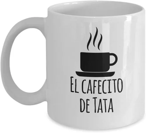 Cafecito de Tata Taza de 11 oz 15 oz Regalo de novedad Español Abuelo Español Taza de Abuelo Tazas de Anuncio de Embarazo Tazas Bebé Revela