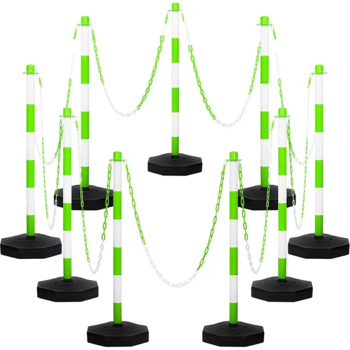 Amylove Paquete de 9 conos de delineador de tráfico con base, conos de tráfico, conos de seguridad, conos de precaución, barreras de seguridad de