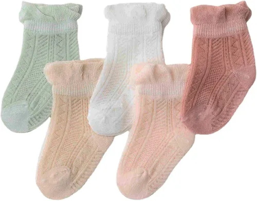 Miniatura 2 de Fatu Fashion - Pack de 5 calcetines para bebés recién nacidos para bebés y niños pequeños calcetines transpirables y suaves absorben el sudor