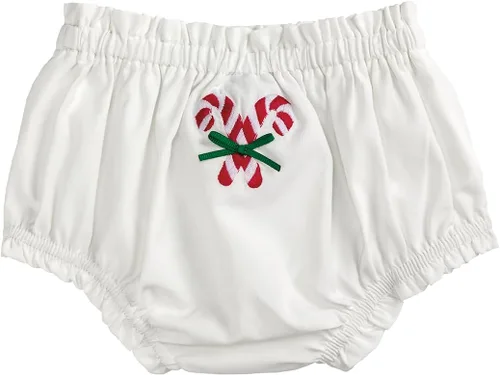 Mud Pie Baby Mud Pie Baby Christmas Diaper Cover Blanco