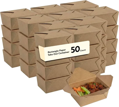 Miniatura 20 de Restaurantware Contenedor desechable para llevar, 30 oz / #1, negro