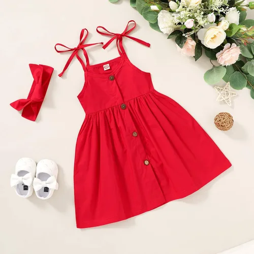 Miniatura 2 de Happy Town Vestido de princesa de verano para niñas de 1 a 6 años