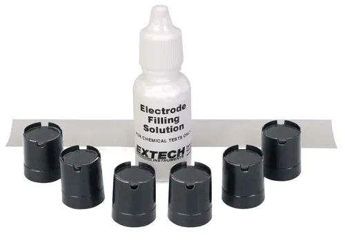 Extech DO603 Kit de membrana de repuesto para medidores de oxígeno disuelto ExStik, incluye 10 membranas de teflón, juntas tóricas y electrolito