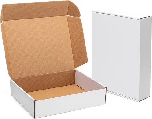 Miniatura 10 de Timirog Cajas de envío blancas 12x9x4" Paquete de 20 - Caja de correo de cartón corrugado para pequeñas empresas, suministros de embalaje