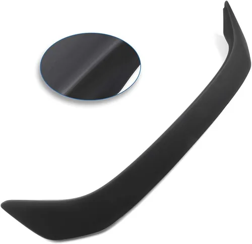 Miniatura 5 de 1 alerón trasero de ABS compatible con Honda Civic Coupe 2001-2005 para Honda Civic Coupé negro mate con tercera luz de freno, cola trasera