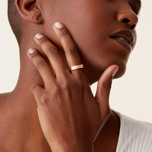 Miniatura 5 de PAVOI 14K Gold Plated Twist Stacking Ring Bands for Women